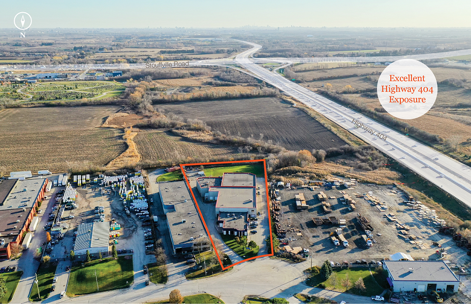 42 Cardico Drive Outline of Property with close exposure to Highway 404