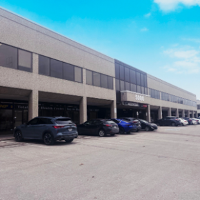 5000 Dufferin Street Exterior with parking spaces