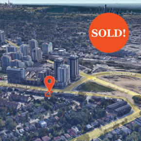 5134-5138 Dundas Street west aerial shot 