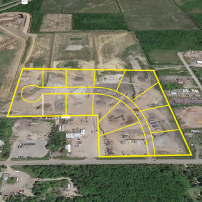 Outline Aerial of 5455 Boundary Road