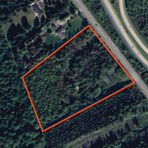 Aerial outline of land available for sale at 6150 Thunder Road