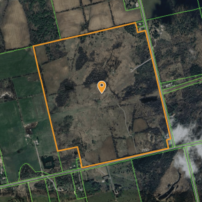 Aerial of Land at 1179 Valens Road 