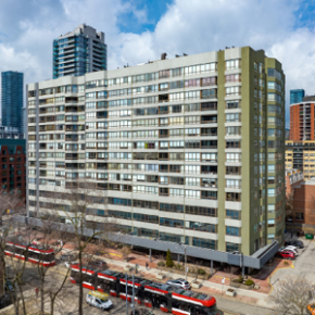 120 Carlton Street building exterior showing streets