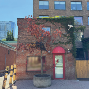 17 Stephanie Street thumbnail exterior view of the whole building with ed door and “Seventeen” awning