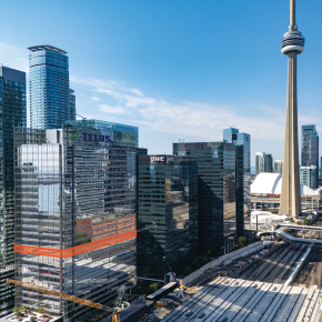 25 York Street building exterior with 11th floor highlighted