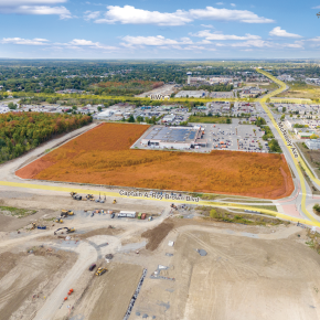 Aerial of land available for sale