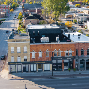 28 Huron street building exteiror showing streets