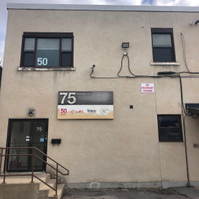 View of Unit B entrance at 75 Breezehill Avenue N