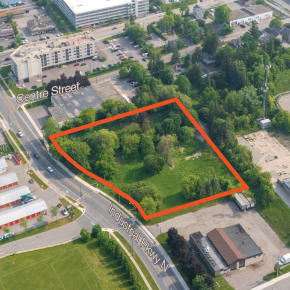180 & 182 Centre Crescent Land with Orange Property Outline