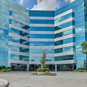 2700 Matheson Boulevard Front of the Building with Parking View