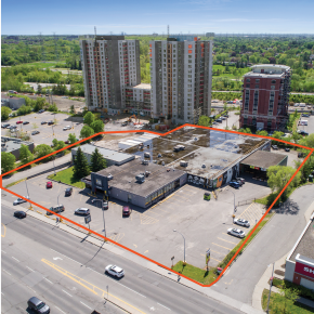 Aerial outline of land available at 1860 Bank Street