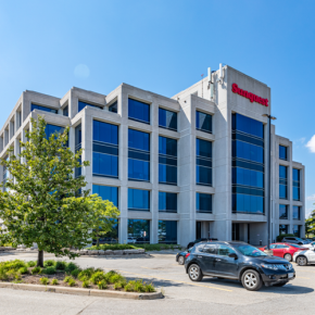 5450 Explorer Drive View Front side of the Building with parking lot