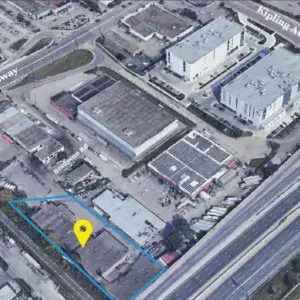 2 Bradpenn Rd Aerial view of main streets and property outline