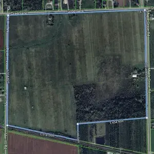 Aerial of Available Land at 4136 Greenlane Road 
