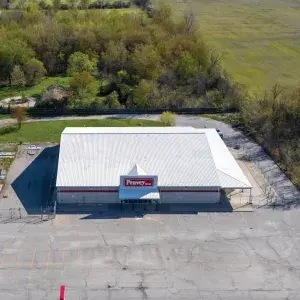 Aerial of Former Peavey Mart Store in Essex