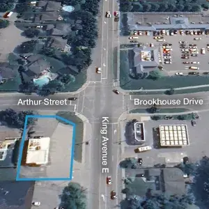 300 King Avenue East aerial shot