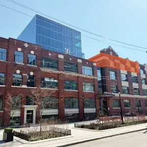 495-517 Wellington Street W building exterior highlighting the unit