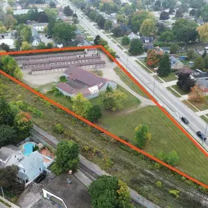 1710 Concession Road Self-Storage in Cambridge with Property Outline