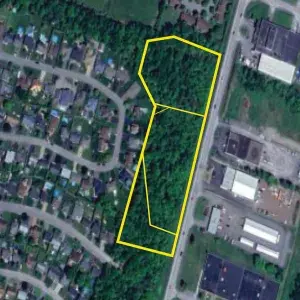 Outline of lots available at Cameron Street
