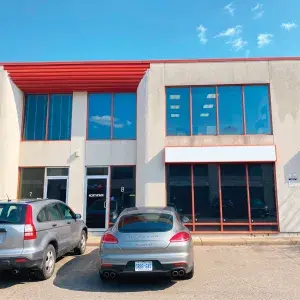 external entrance to 2 floor office condo
