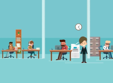 Fun Office Illustration