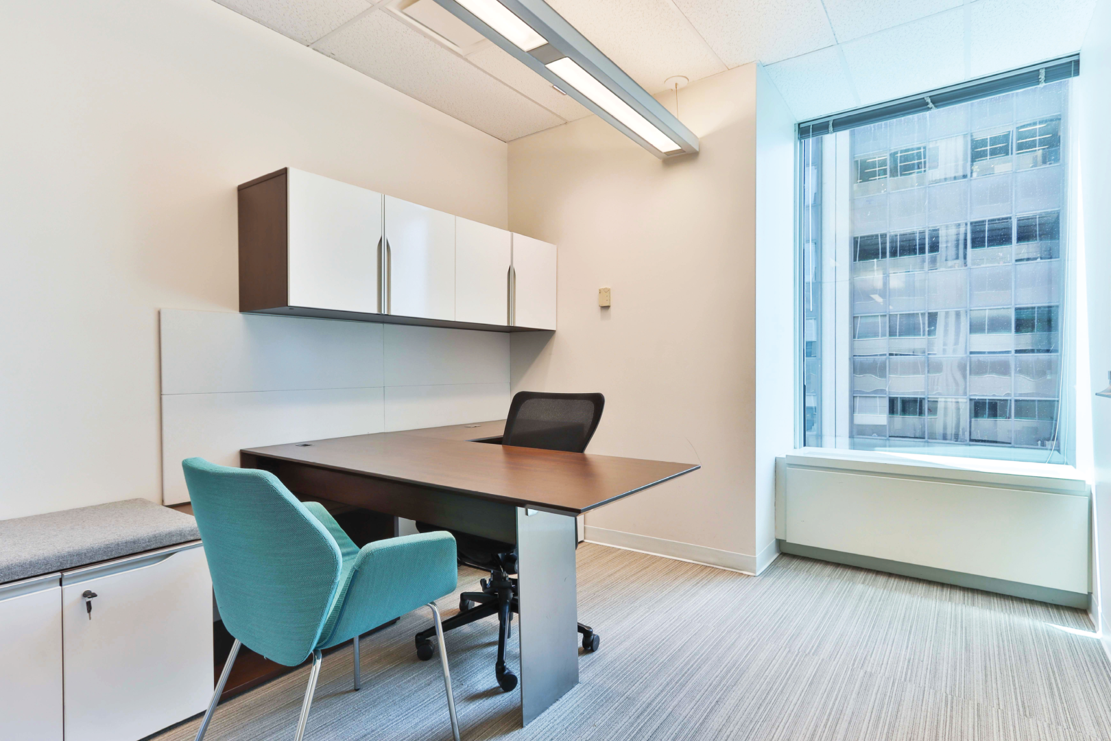 2 Bloor Street E blue chair office