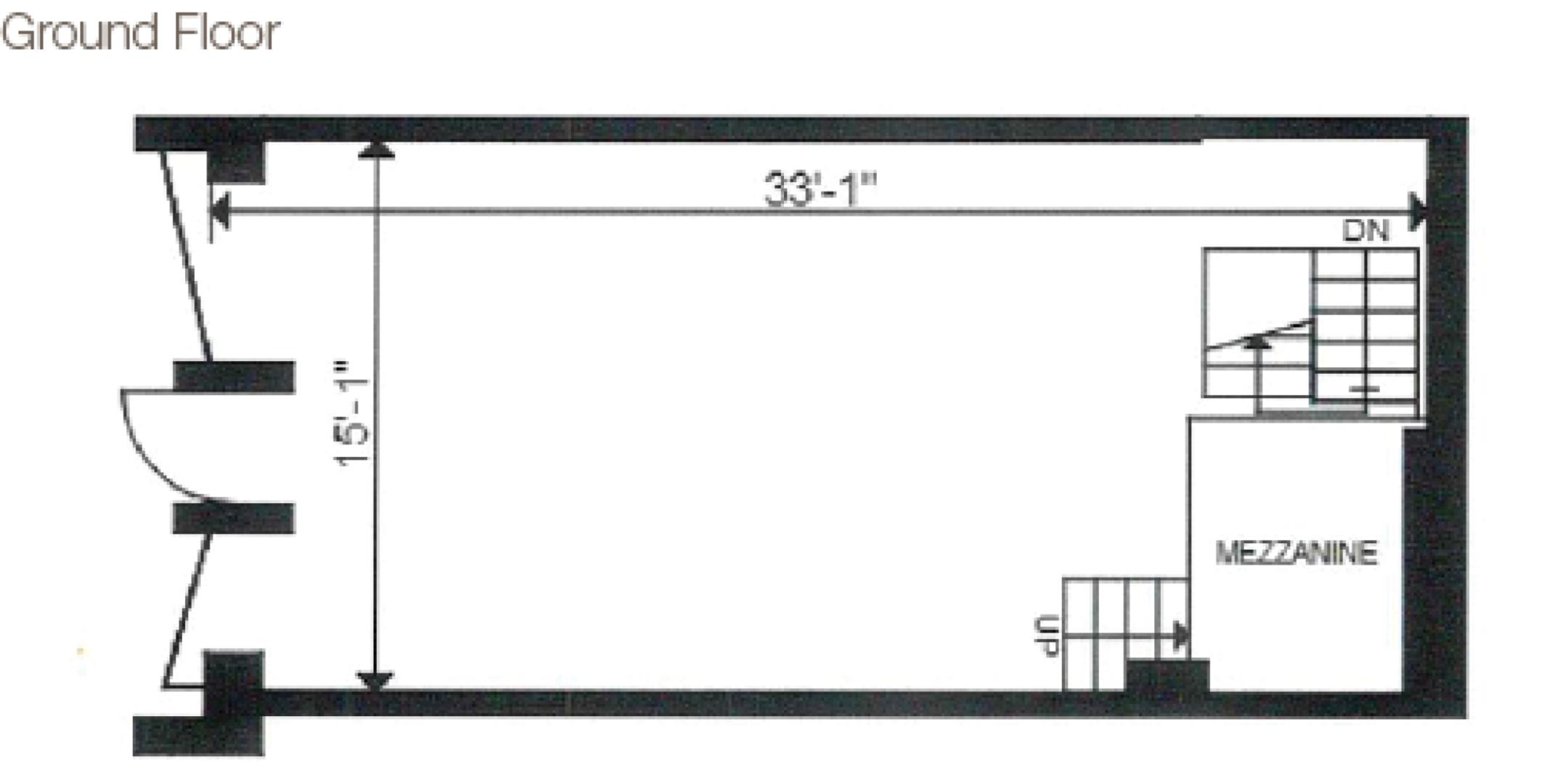 138 Cumberland Street ground floor floor plan