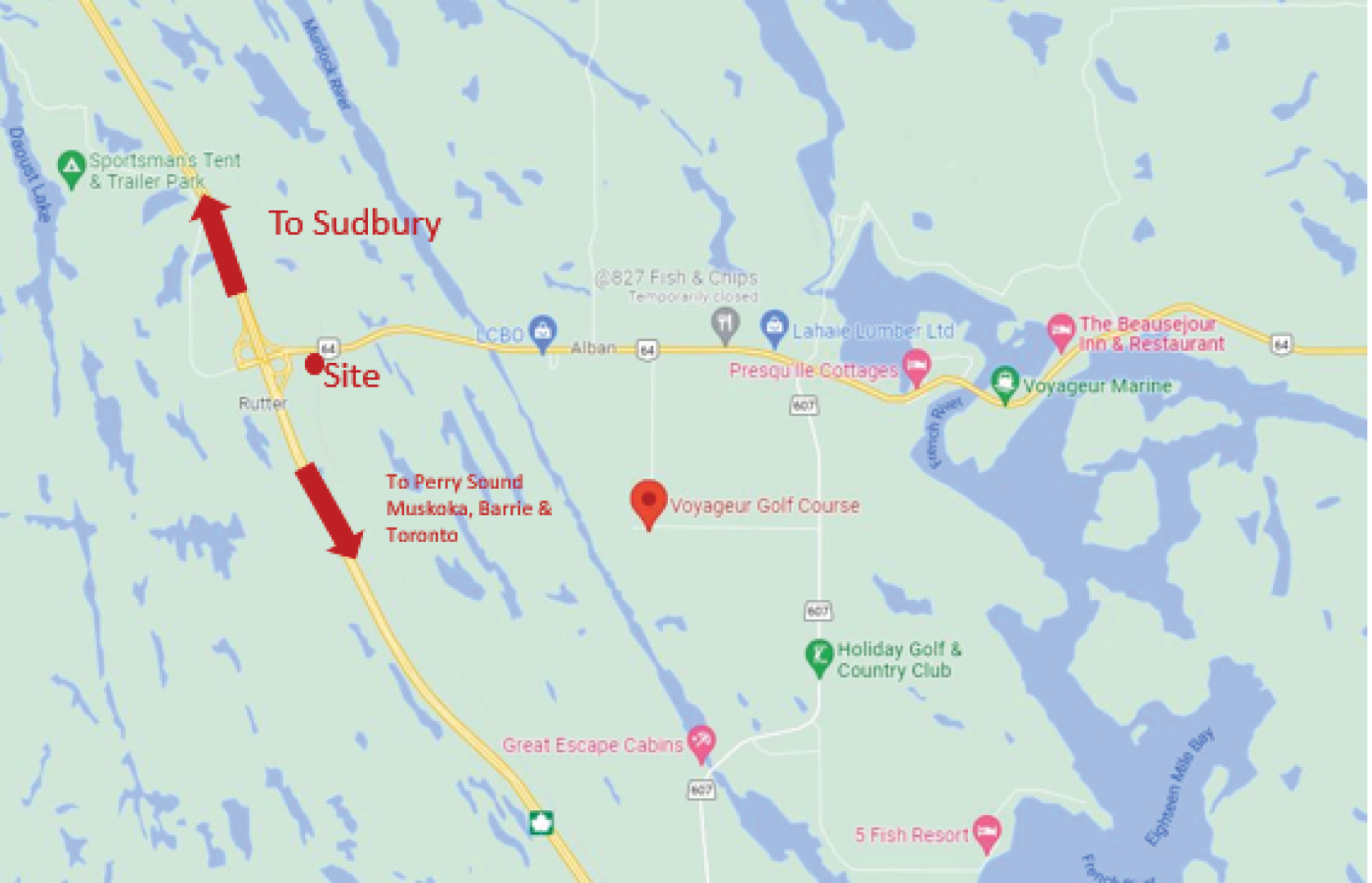 French River Project map