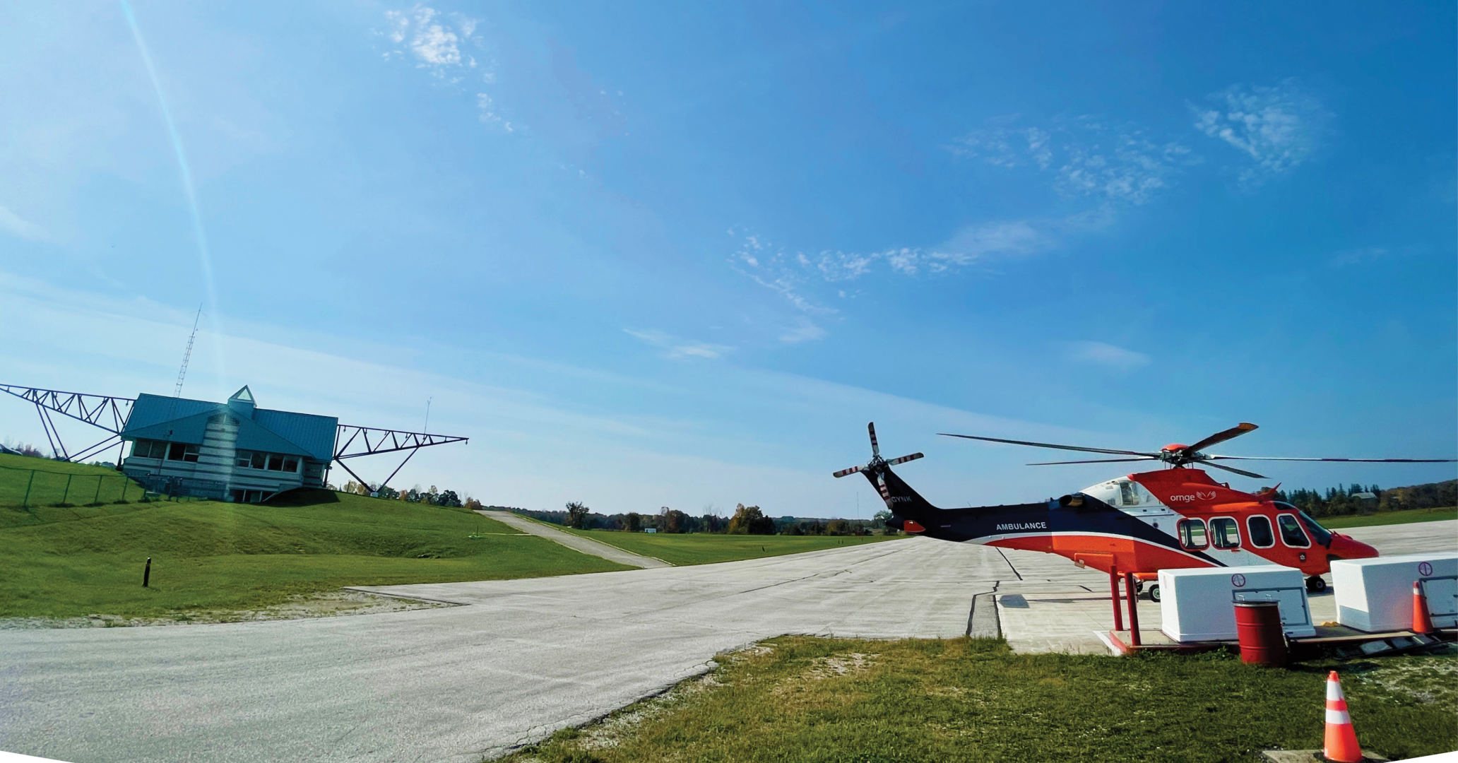 Owen Sound Airport helicopter
