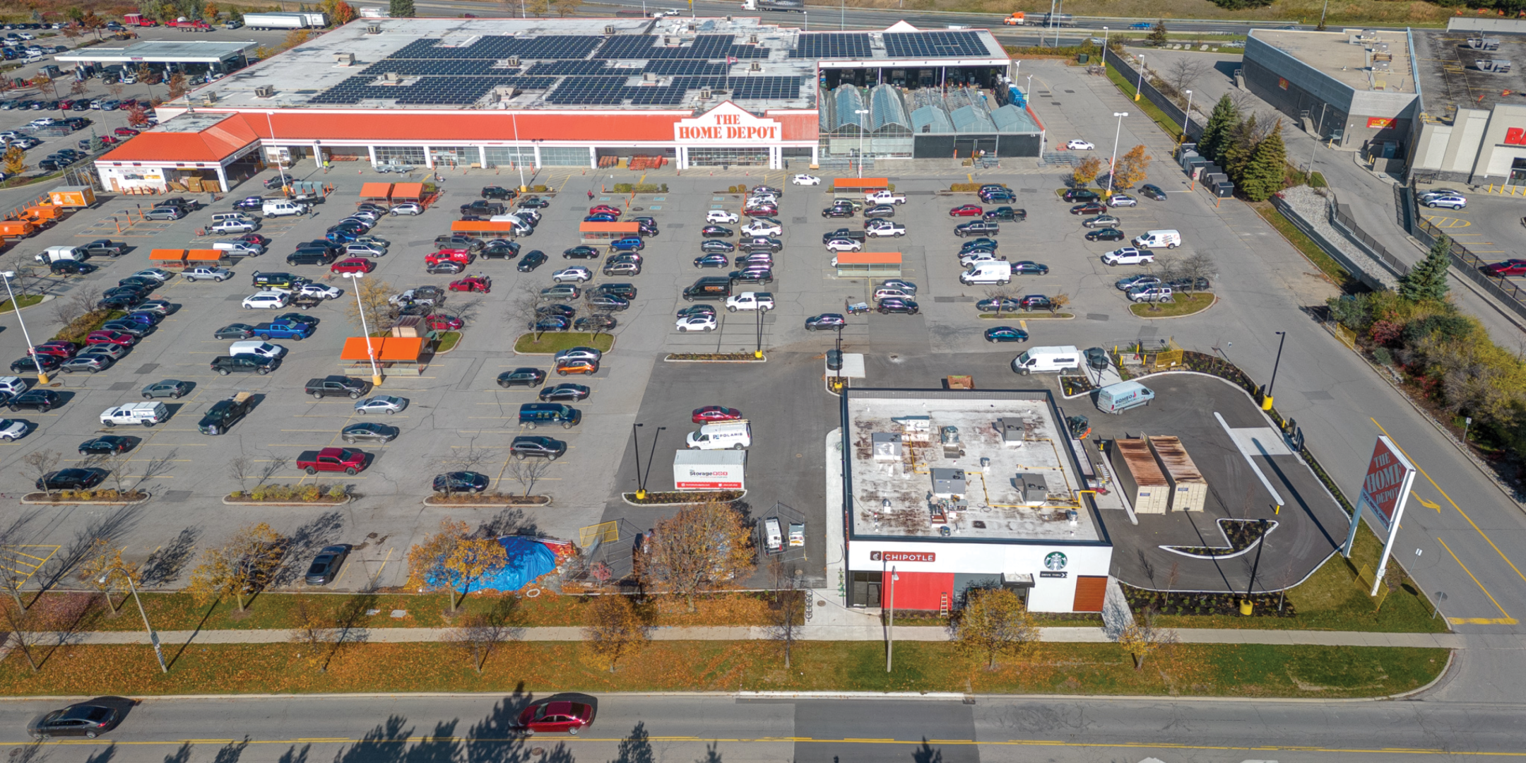 Aerial photo of 110 Martindale Crescent