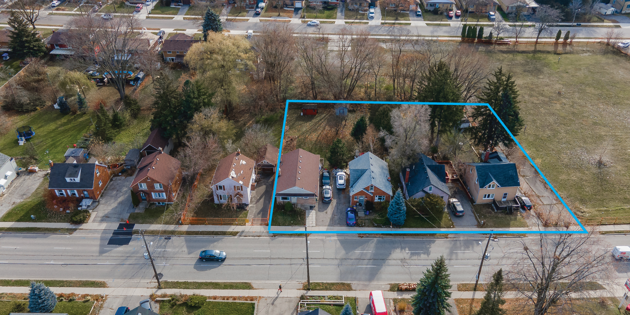 Aerial View of 125-131 Bridgeport Road E Land