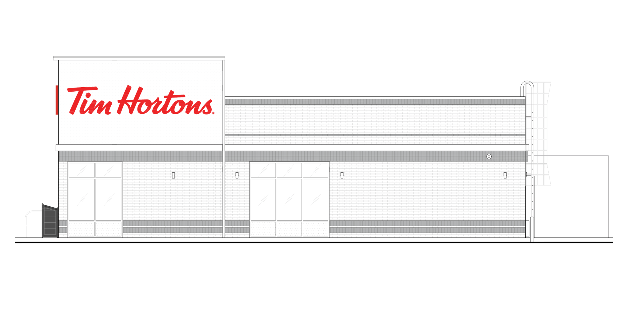 244 Graham Road Tim Hortons Rendering Side