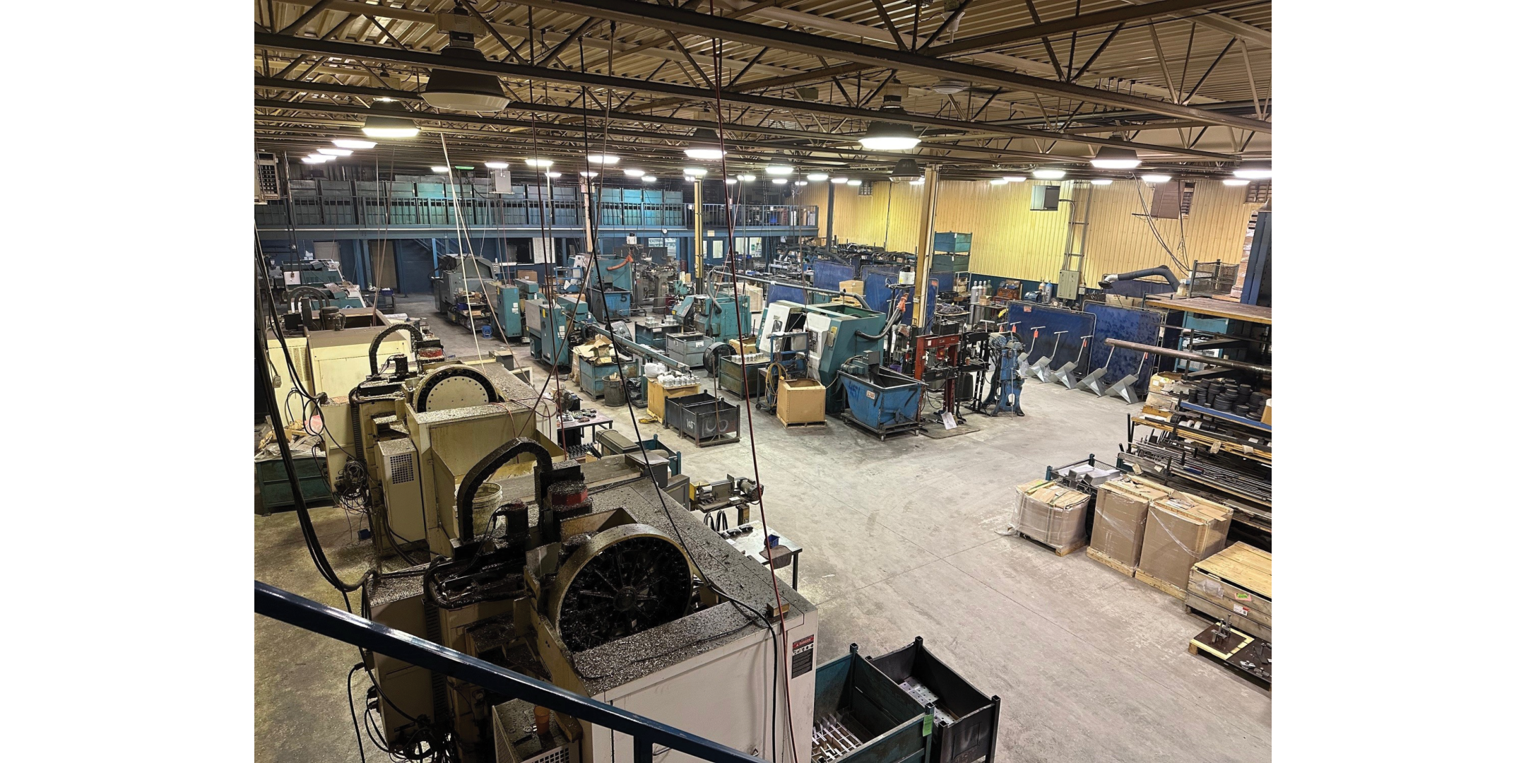 3 Paisley Lane Large Warehouse space with high ceilings and machinery
