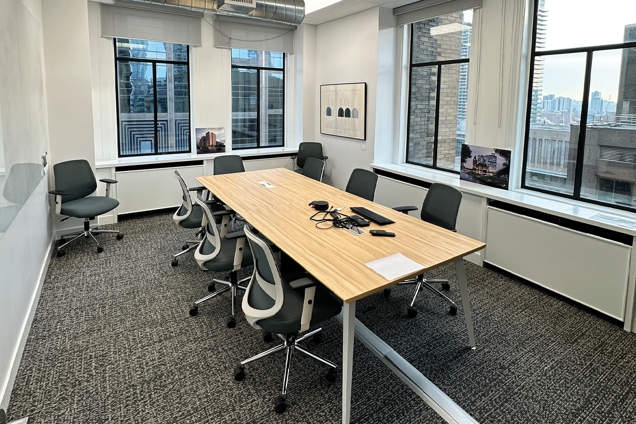 8 King Street E Boardroom with big windows