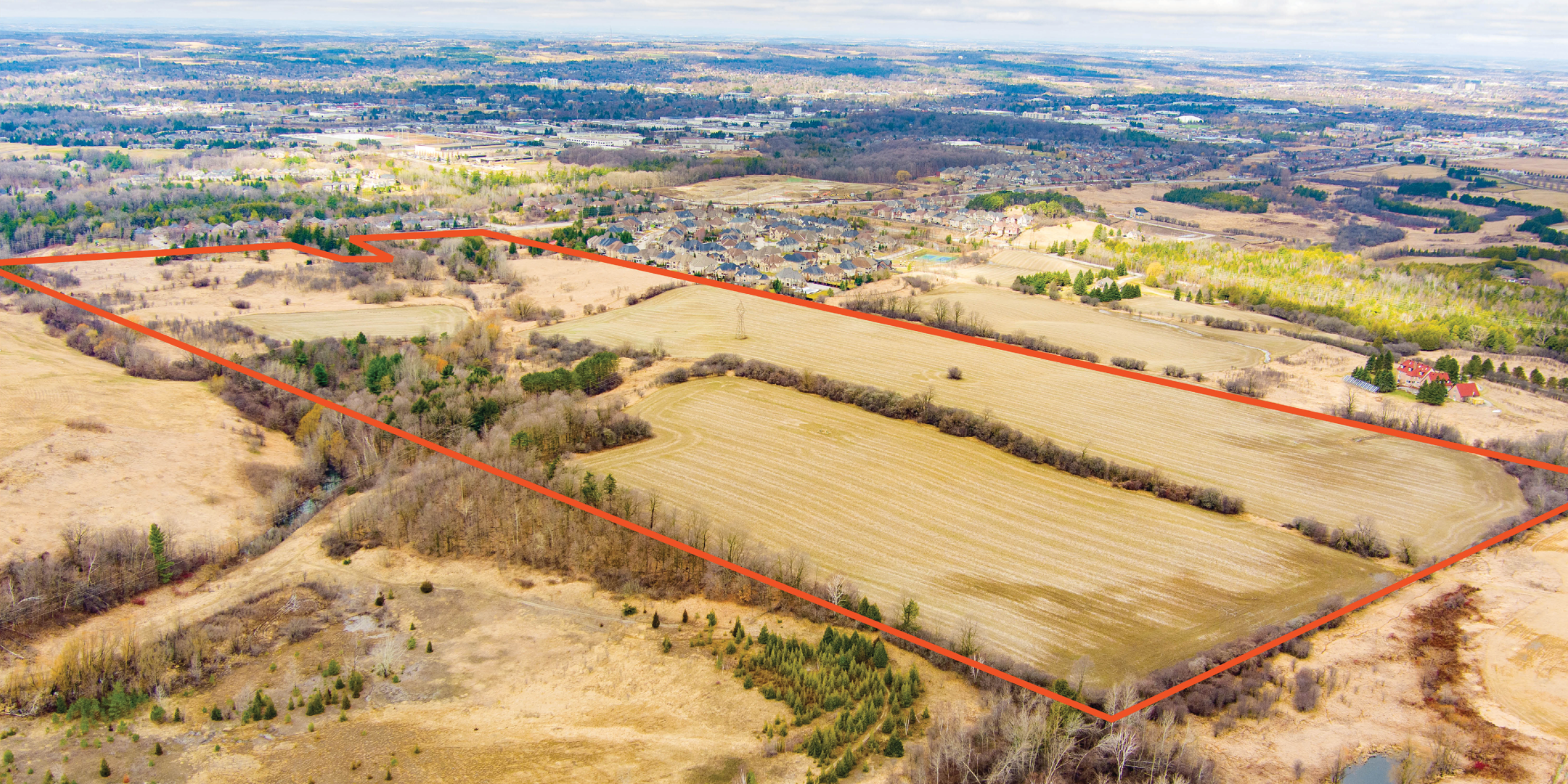 14249 & 14285 Bayview Avenue Aerial Outline of Property