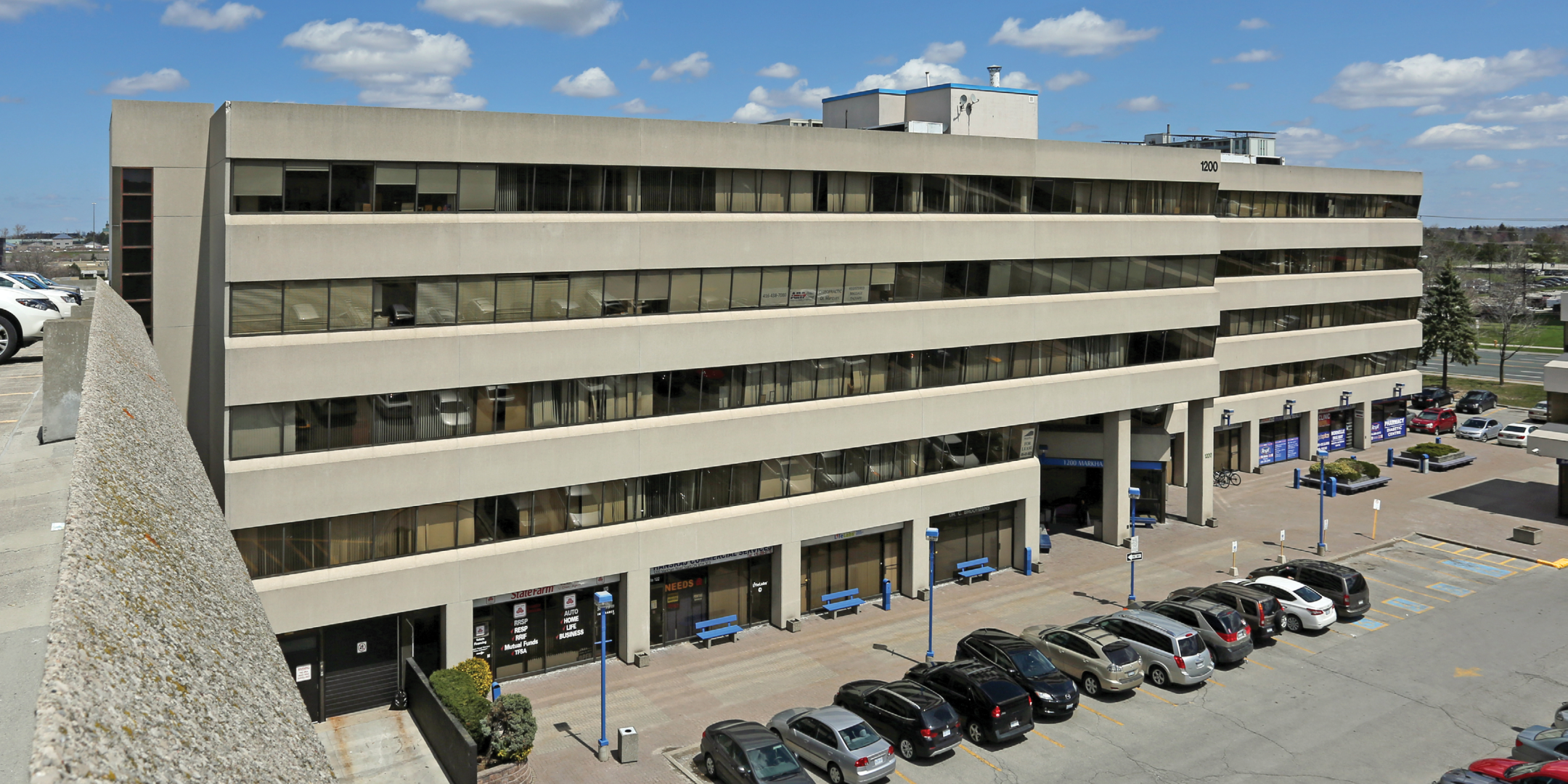 1200 Markham Road Office Building Exterior Front