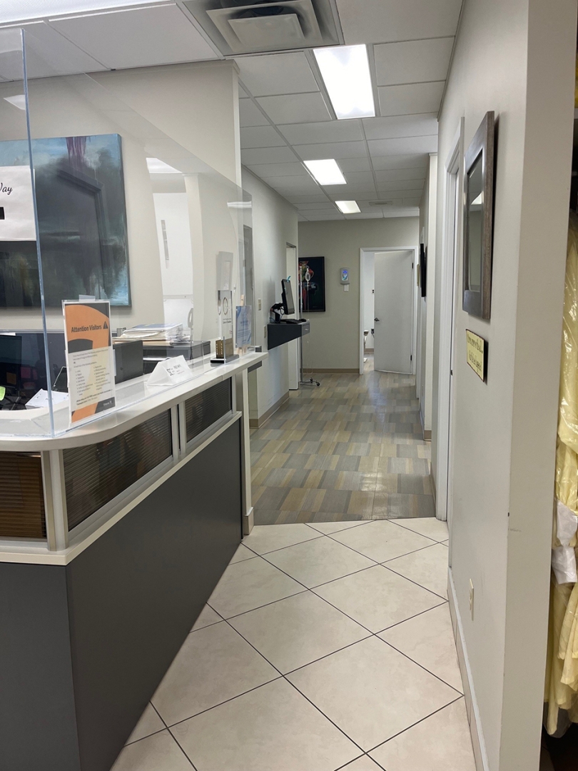 reception area showing the hallway