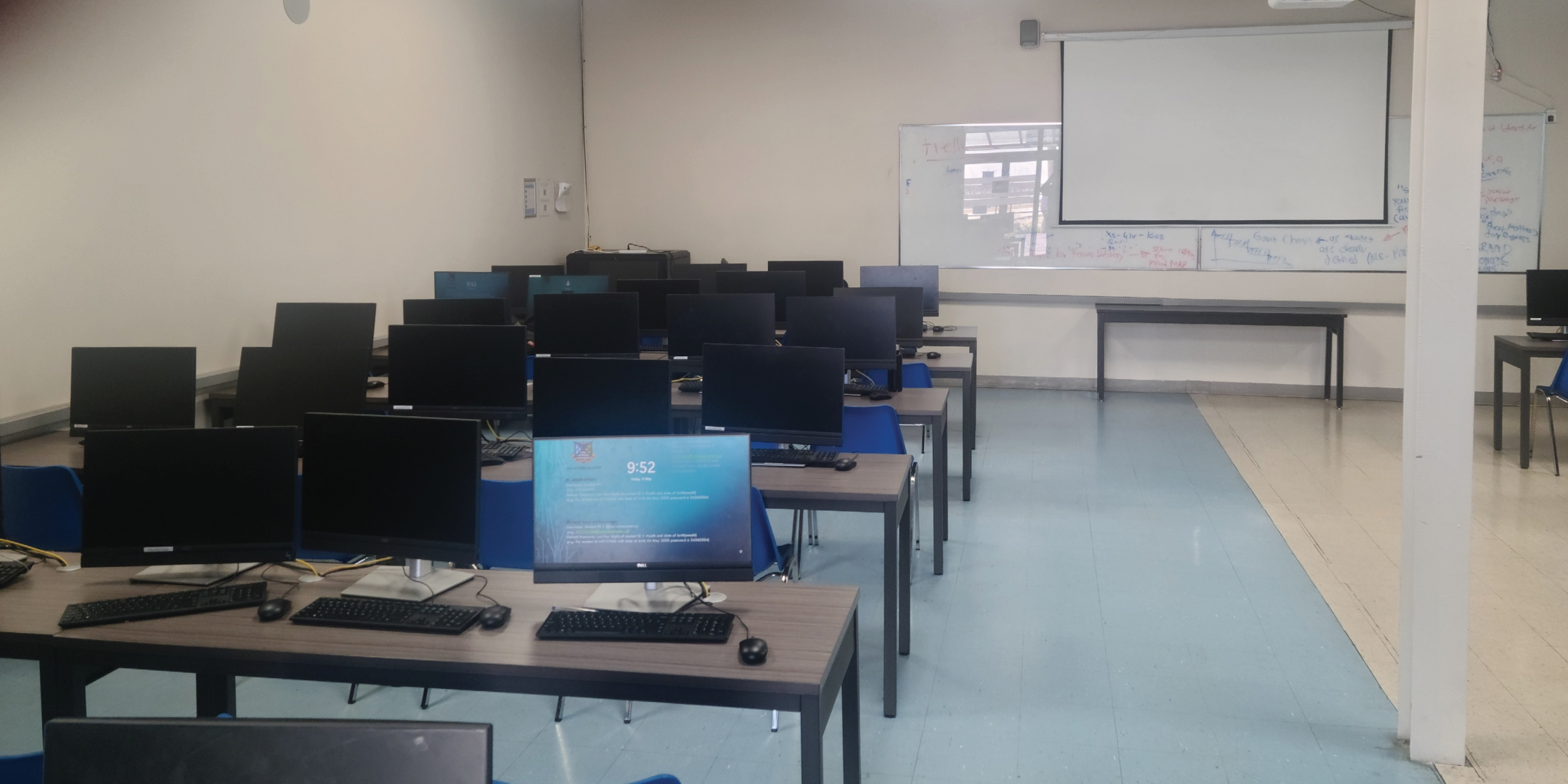 Office with a few computers