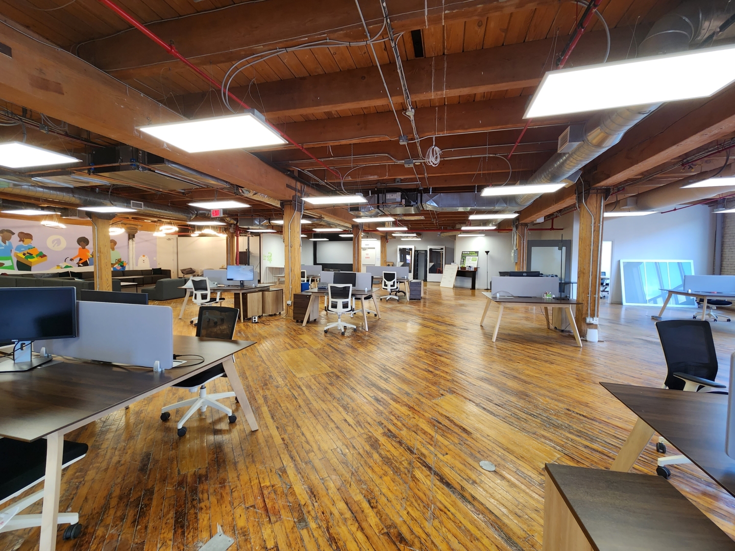 40 Hanna Avenue open work space facing to the door
