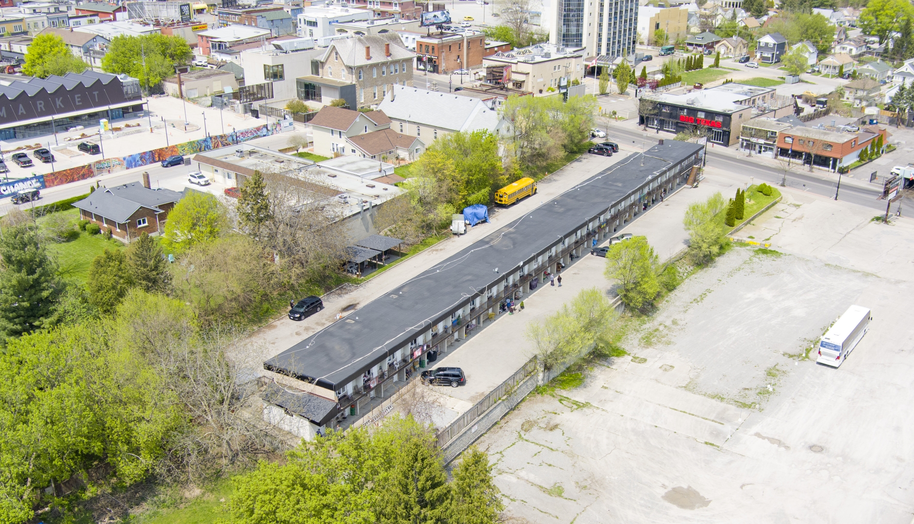 5756 Ferry St closer aerial view of the land