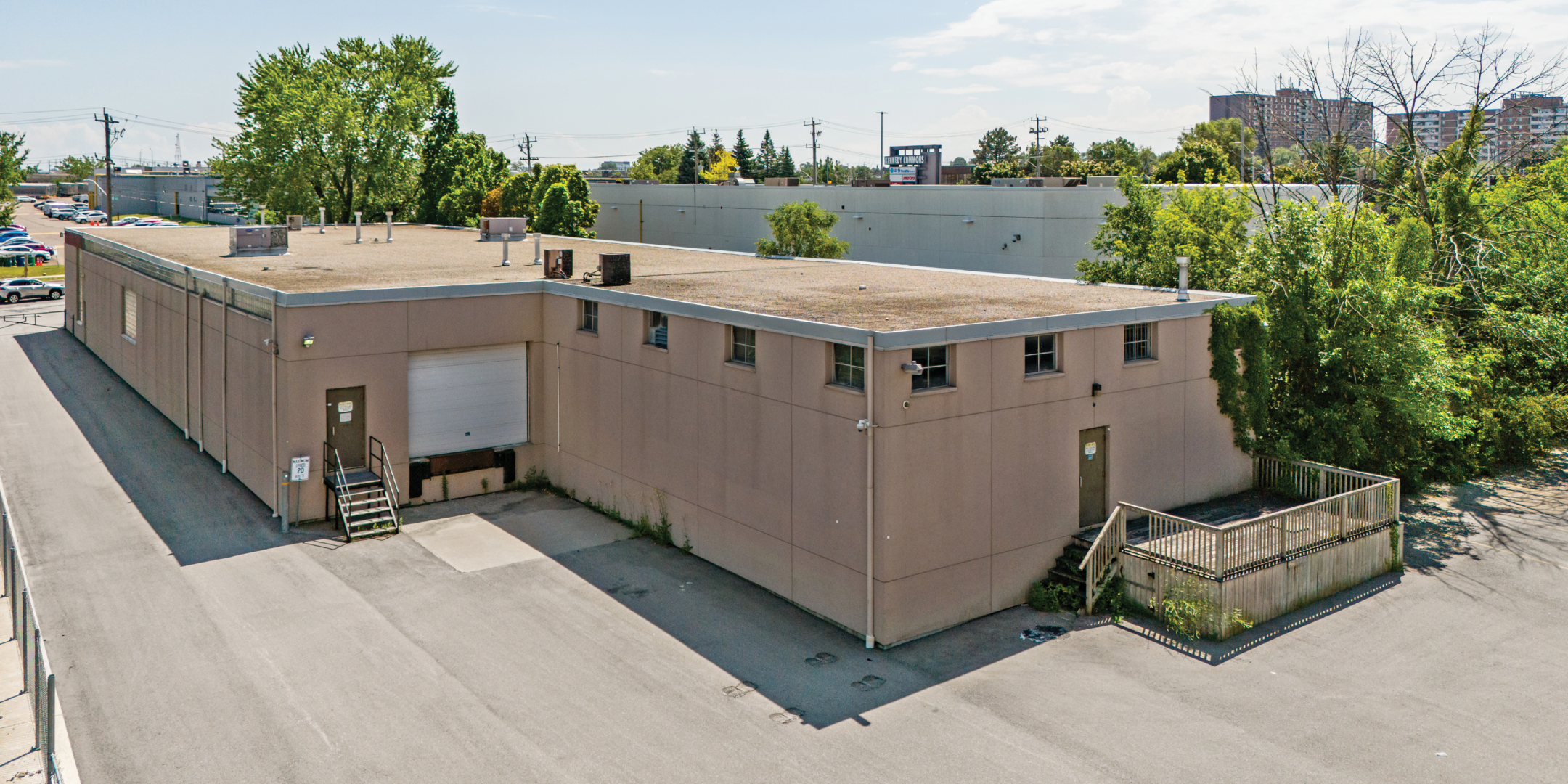 60 Progress Avenue Back of Building with Shipping Door
