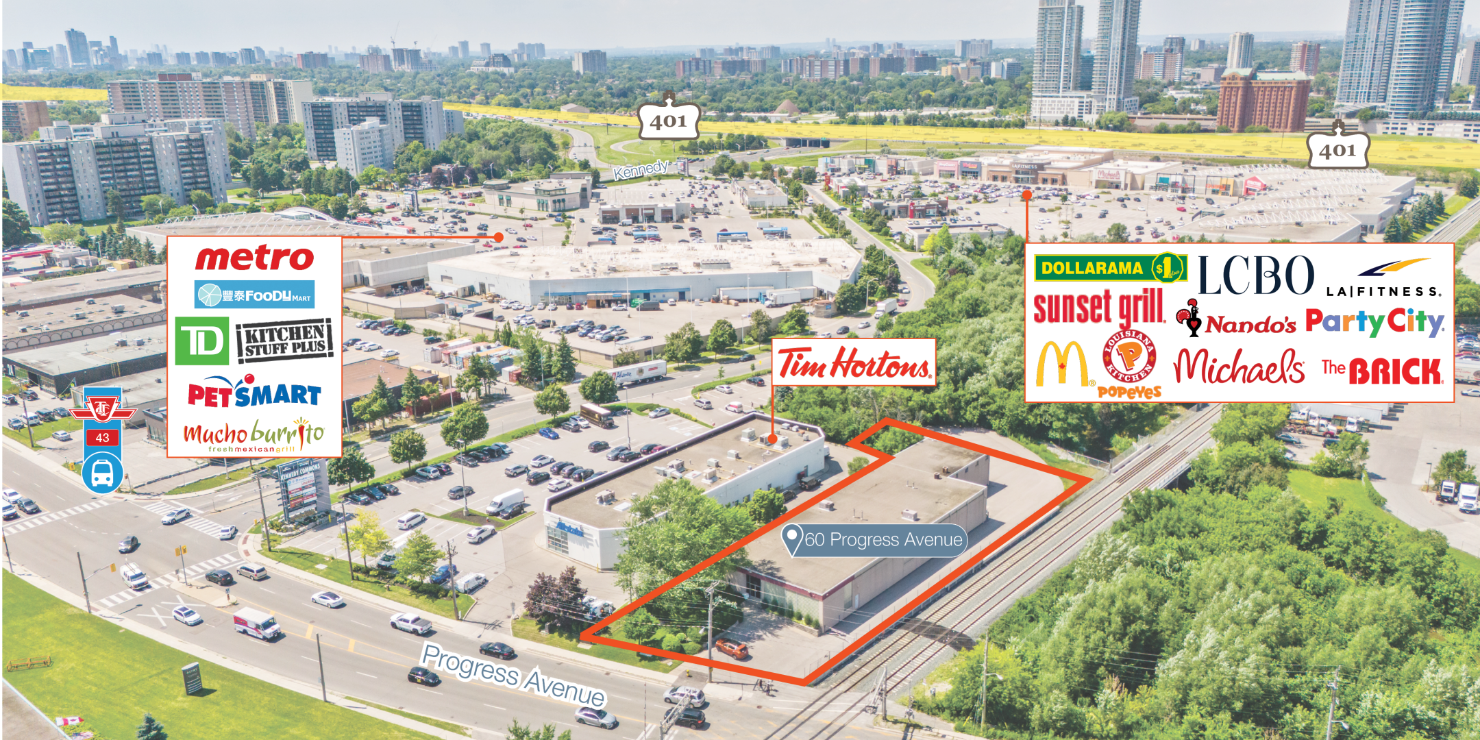 60 Progress Avenue Nearby Amenities
