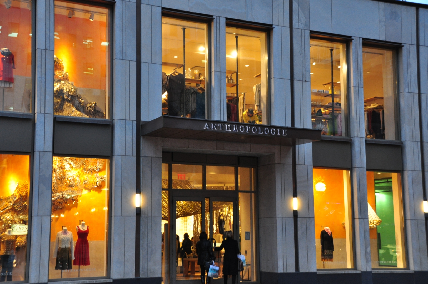 100 Yorkville Condo night view with Tenant Anthropologie