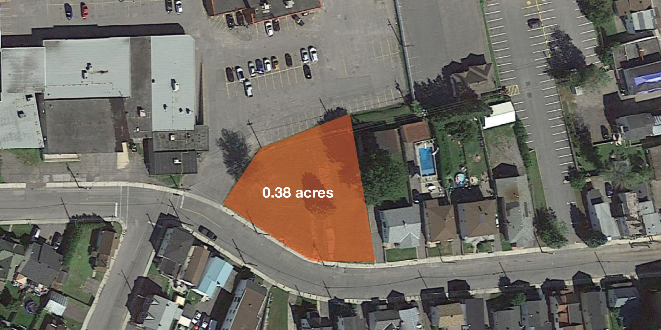 Aerial outline of land at 109-127 Regent Street