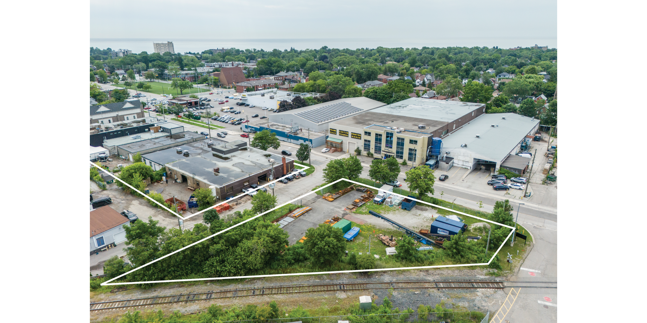 12-50 Drummond Street Aerial view of area and nearby properties