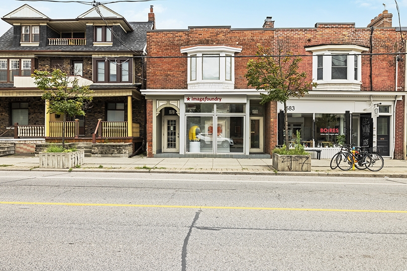 1579 Dupont Street building exterior showing front entrance