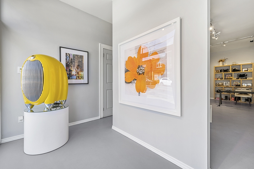 1579 Dupont Street interior showing a beautiful painting on the wall
