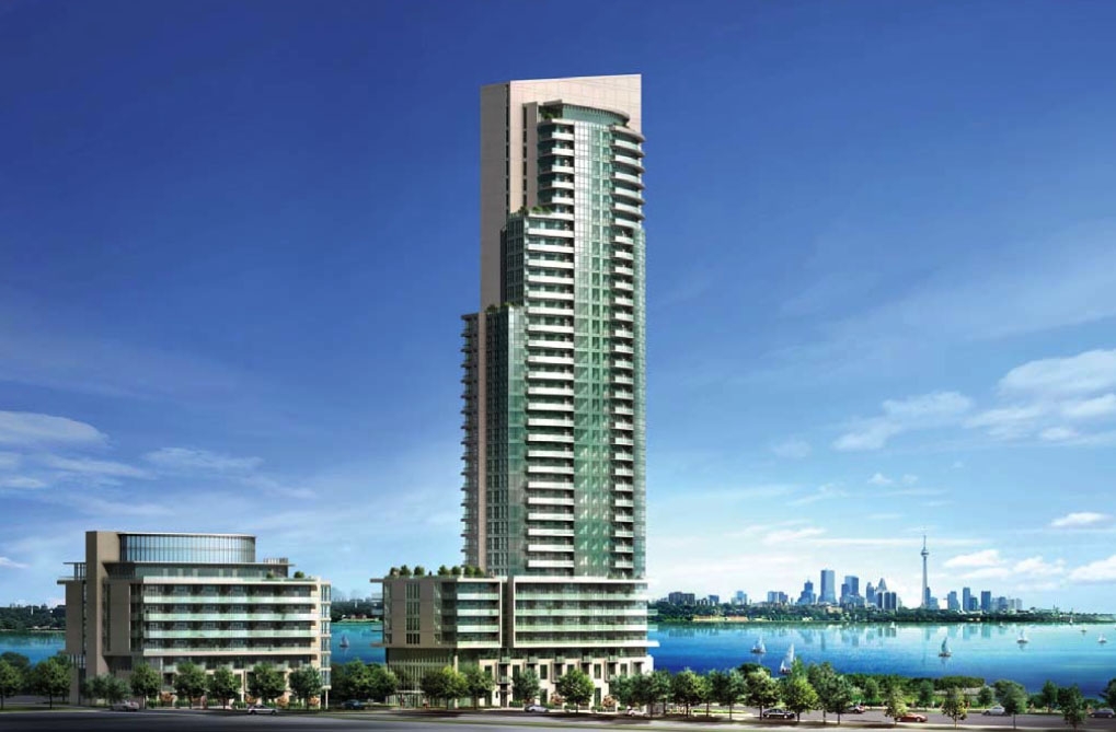 2157 Lakeshore Blvd W Ocean Building with view of Downtown Toronto in the back