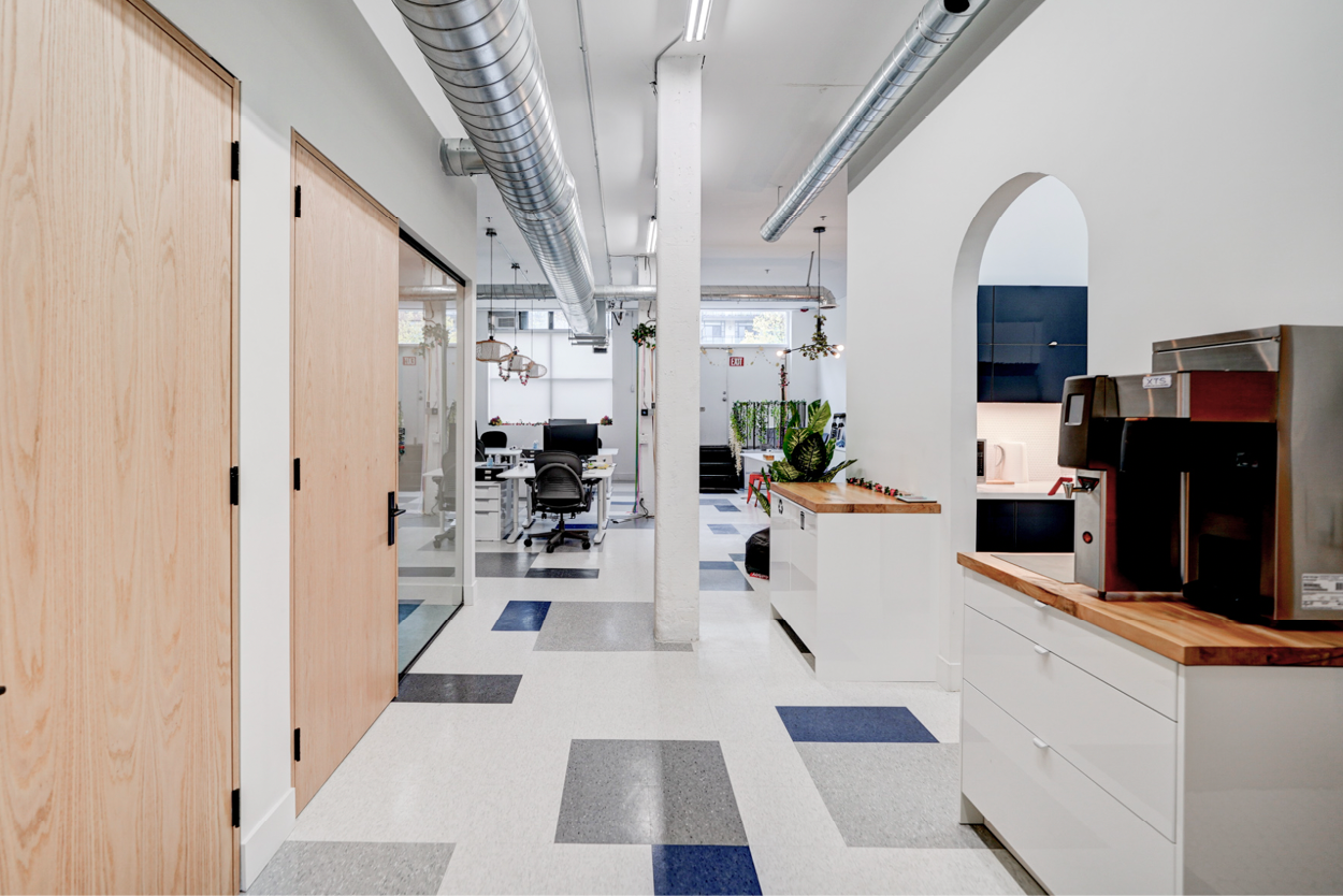 250 Carlaw office showing bright open space