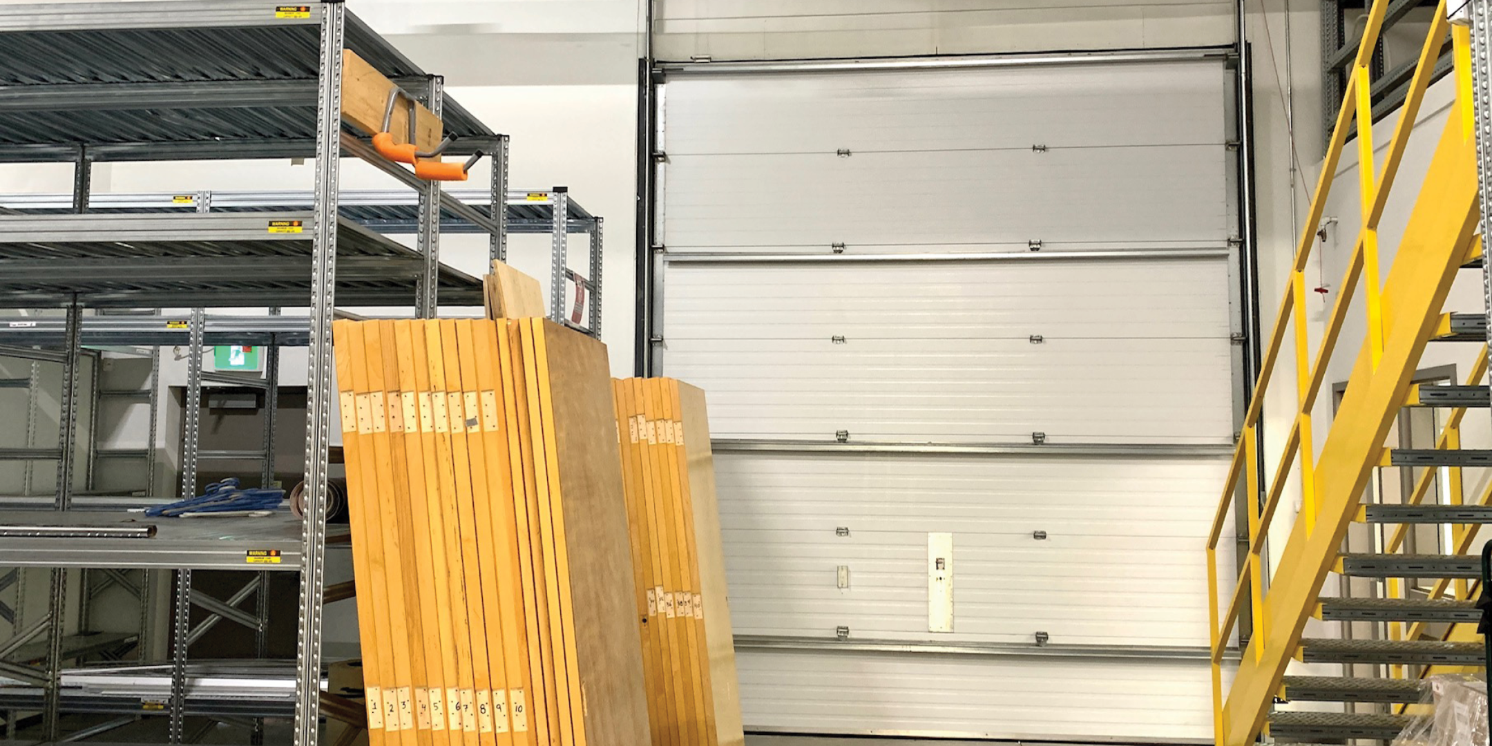 42 Arrow Road Interior View of Shipping Door